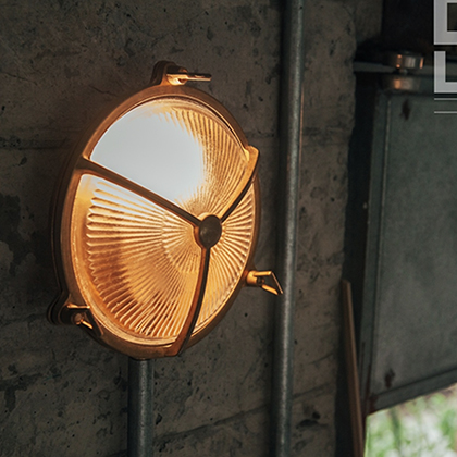 黃銅圓形網狀壁燈#2